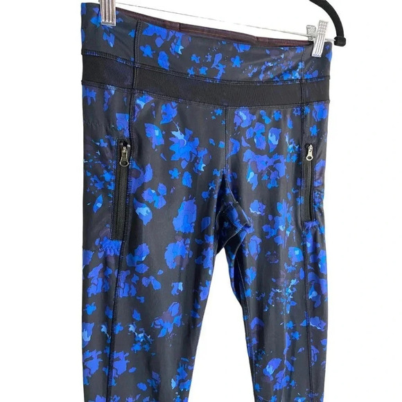 Lululemon Inspire Tight II *Full-On Luxtreme (Mesh) Black/Blue-sz 6 - Picture 7 of 11